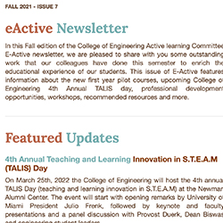 Fall 2021 eactive newsletter