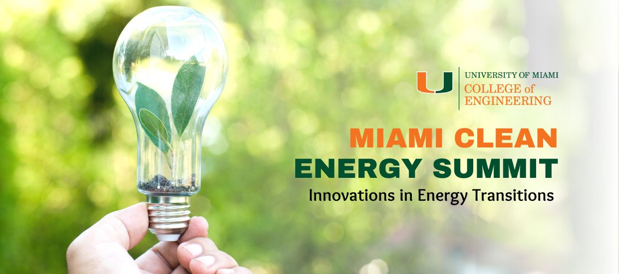 Promotional image for the College of Engineering Clean Energy Summit 2024