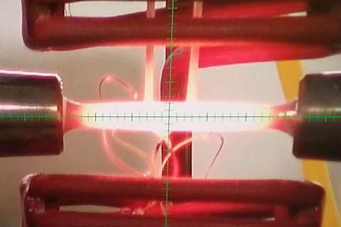 Tensile testing novel high temperature materials
